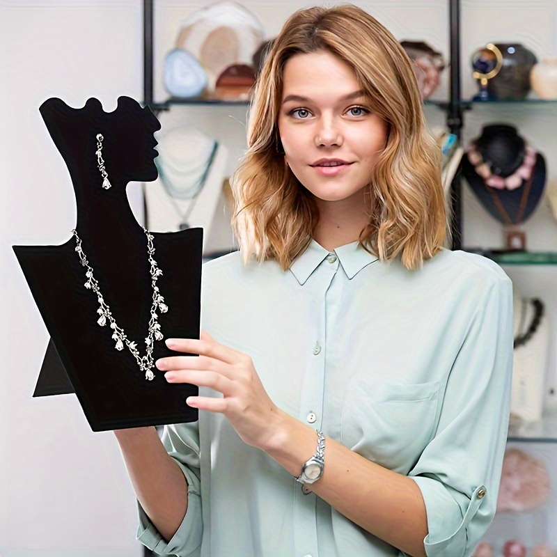 Fashion Creative Velvet Jewelry Stand, Fabric Necklace Display Stand For Retail Jewelry, Holder For Earrings, Bracelets, Necklaces
Fashion Creative Velvet Jewelry Stand, Fabric Necklace Display Stand For Retail Jewelry, Holder For Earrings, Bracelets, Necklaces