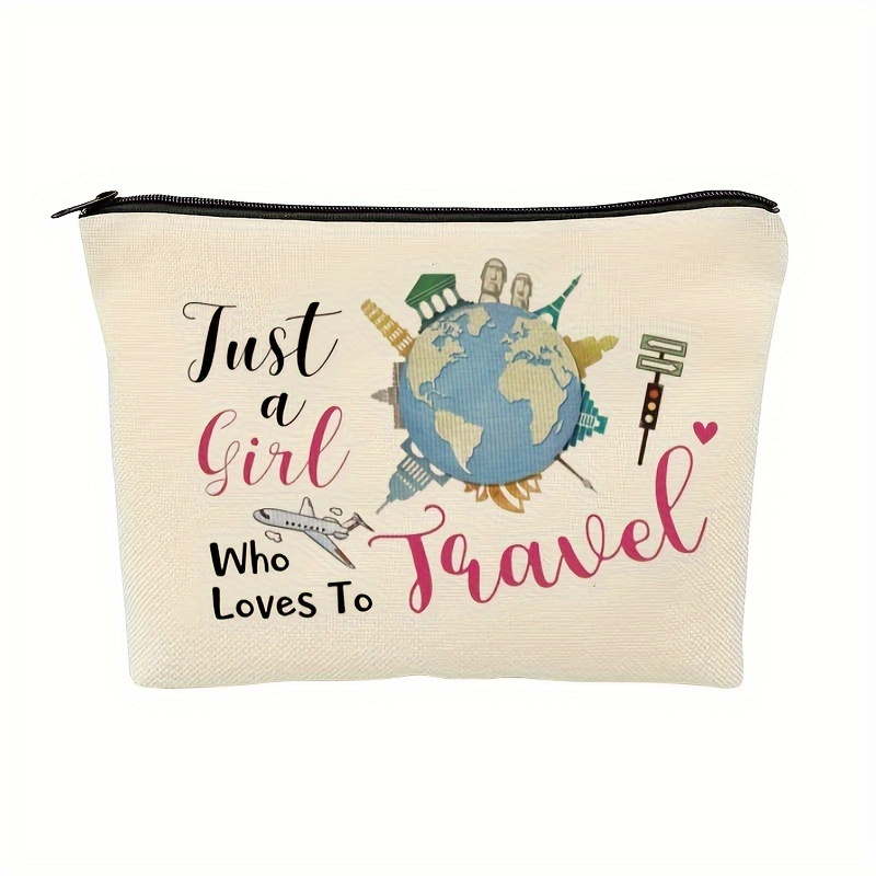 Travel Lover Gifts Zipper Makeup Bag, Travel Cosmetic Bag, Just A Girl Who Loves To Travel Unique Birthday Gifts For Women Best Friends Sister
Travel Lover Gifts Zipper Makeup Bag, Travel Cosmetic Bag, Just A Girl Who Loves To Travel Unique Birthday Gifts For Women Best Friends Sister
