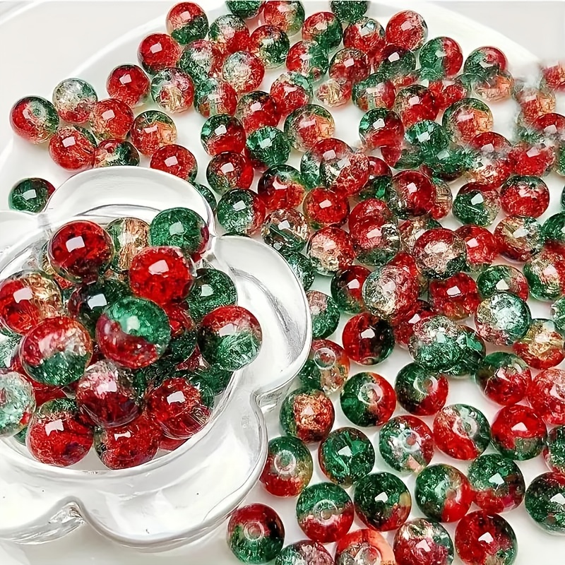 50pcs 8mm Christmas Ice Red And Jewelry Making Diy Necklace Bracelet Phone Keychain Pendant Accessories
50pcs 8mm Christmas Ice Red And Jewelry Making Diy Necklace Bracelet Phone Keychain Pendant Accessories