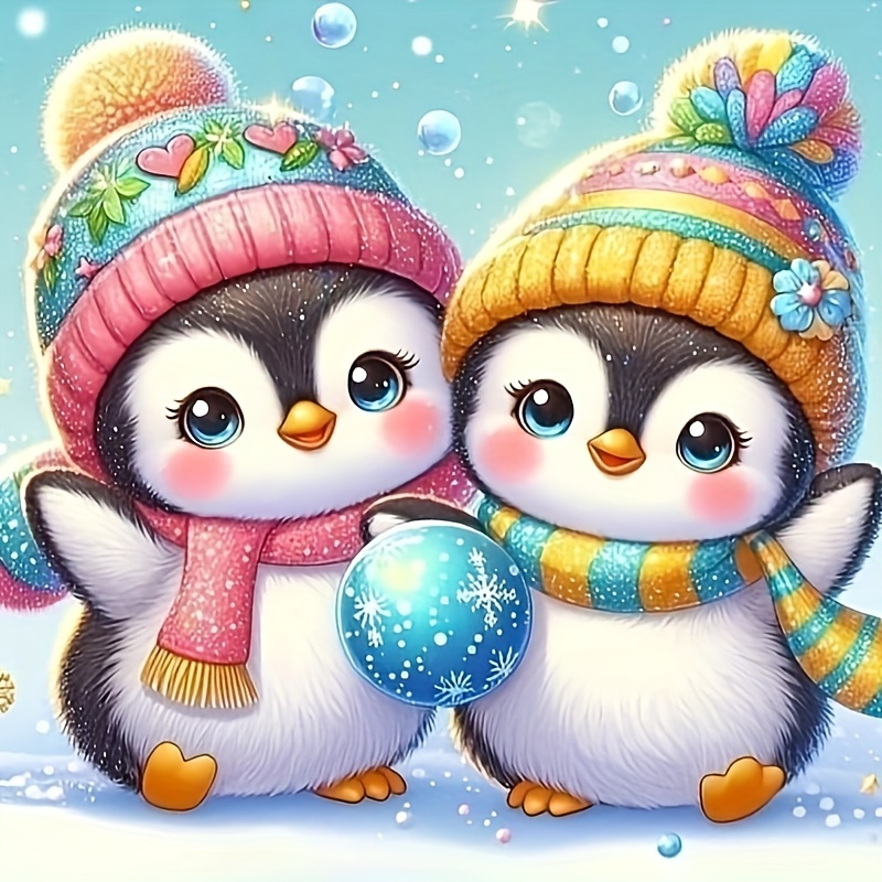 Round Diamond Painting Kit, Penguin Pair Animal Theme - 5d Diy Canvas Artwork, 7.9 X 7.9 Inch - Handcrafted Crafting Activity, Sparkling Gem Art With Complete Diamond Coverage
Round Diamond Painting Kit, Penguin Pair Animal Theme - 5d Diy Canvas Artwork, 7.9 X 7.9 Inch - Handcrafted Crafting Activity, Sparkling Gem Art With Complete Diamond Coverage