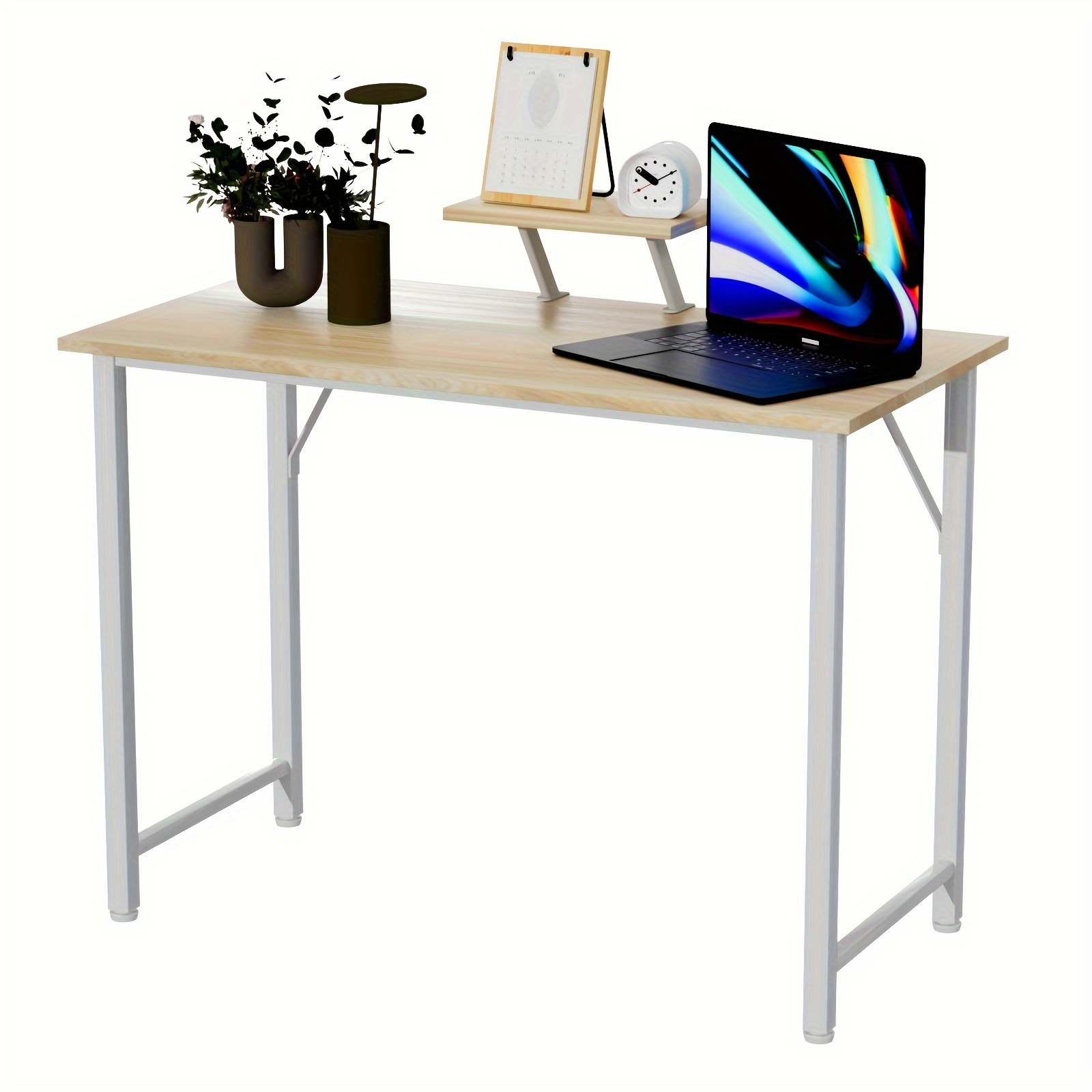 Desk With Monitor Stand, Gaming Table Computer Table, Laptoptically With A Small Removable Stand, Waterproof Table Top, 100x50x74cm Pc Desk For Office Living Room, Office Table
Desk With Monitor Stand, Gaming Table Computer Table, Laptoptically With A Small Removable Stand, Waterproof Table Top, 100x50x74cm Pc Desk For Office Living Room, Office Table