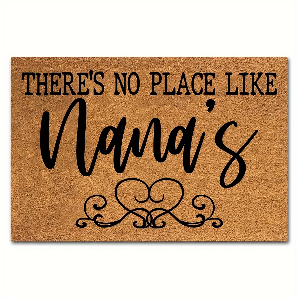 1pc "'s No Place Like 's" Doormat - Polyester Fiber, Machine Washable, Front Porch For Entryway, Garden, Camping - Outdoor Brown Mat
1pc "'s No Place Like 's" Doormat - Polyester Fiber, Machine Washable, Front Porch For Entryway, Garden, Camping - Outdoor Brown Mat