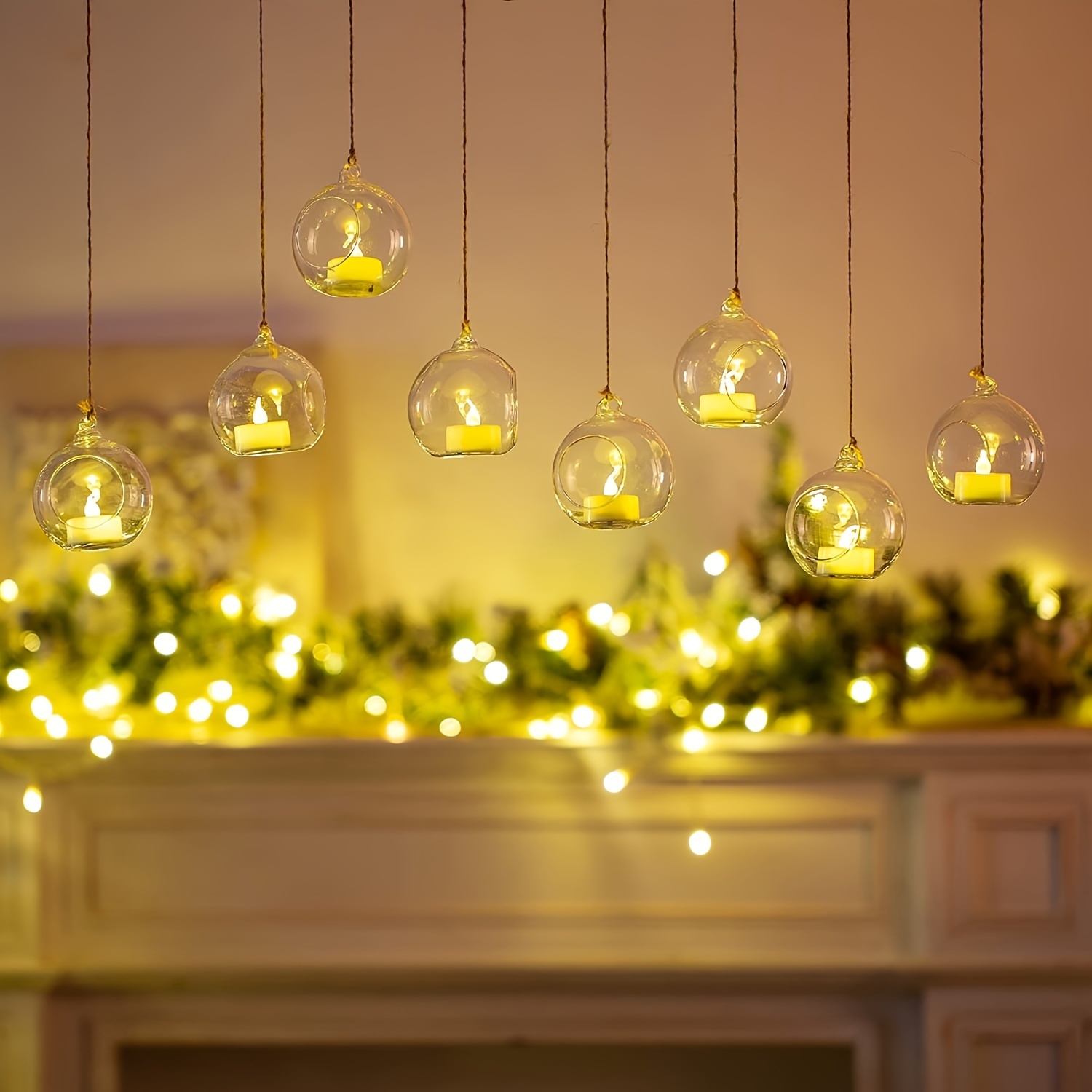 8pcs 3.15"/ 8cm Hanging Glass Candle Holders Plant Terrariums Glass Orbs Air Plants Tea Light Candle Holders Home Decor Indoor Outdoor Garden Diy Gifts
8pcs 3.15"/ 8cm Hanging Glass Candle Holders Plant Terrariums Glass Orbs Air Plants Tea Light Candle Holders Home Decor Indoor Outdoor Garden Diy Gifts