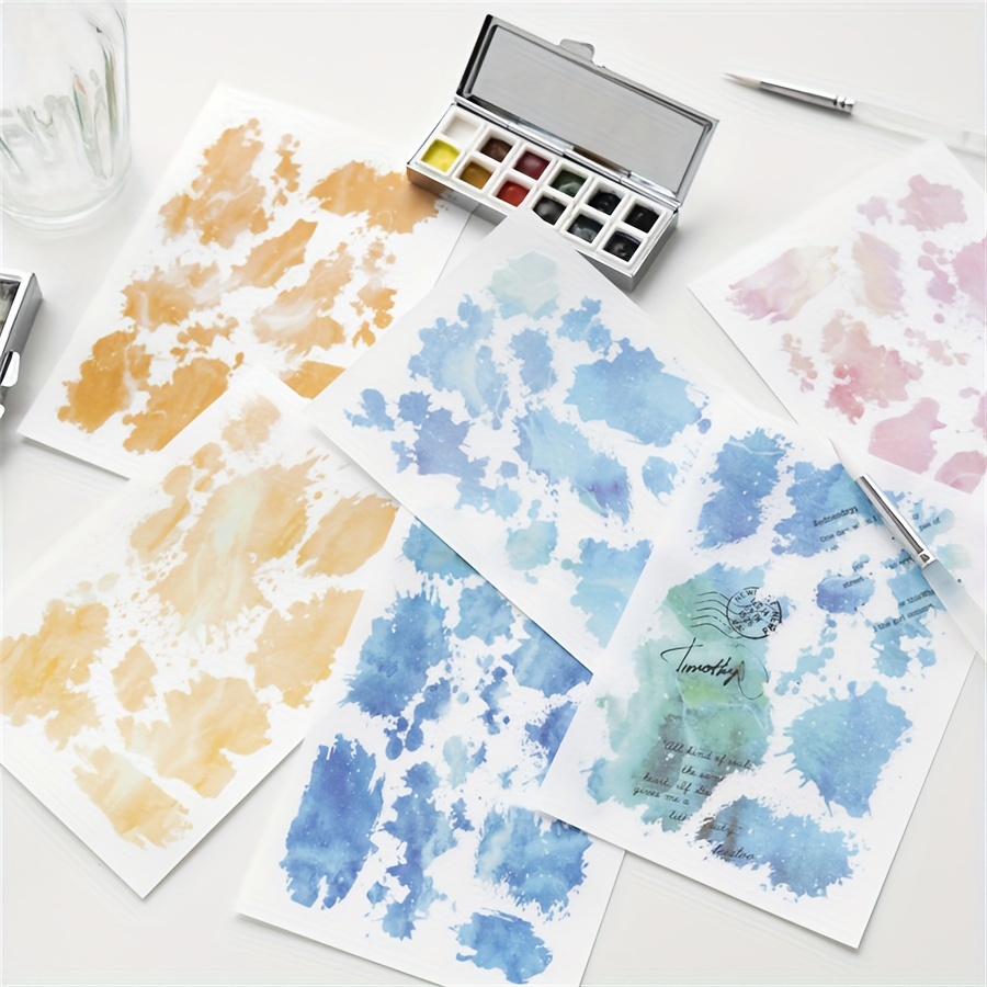 3 Pcs Watercolor Marks Stickers - Handmade, Cloud Pattern, Rainbow Colors, Self-adhesive, Shiny Finish, Perfect For Scrapbooking And Journaling
3 Pcs Watercolor Marks Stickers - Handmade, Cloud Pattern, Rainbow Colors, Self-adhesive, Shiny Finish, Perfect For Scrapbooking And Journaling