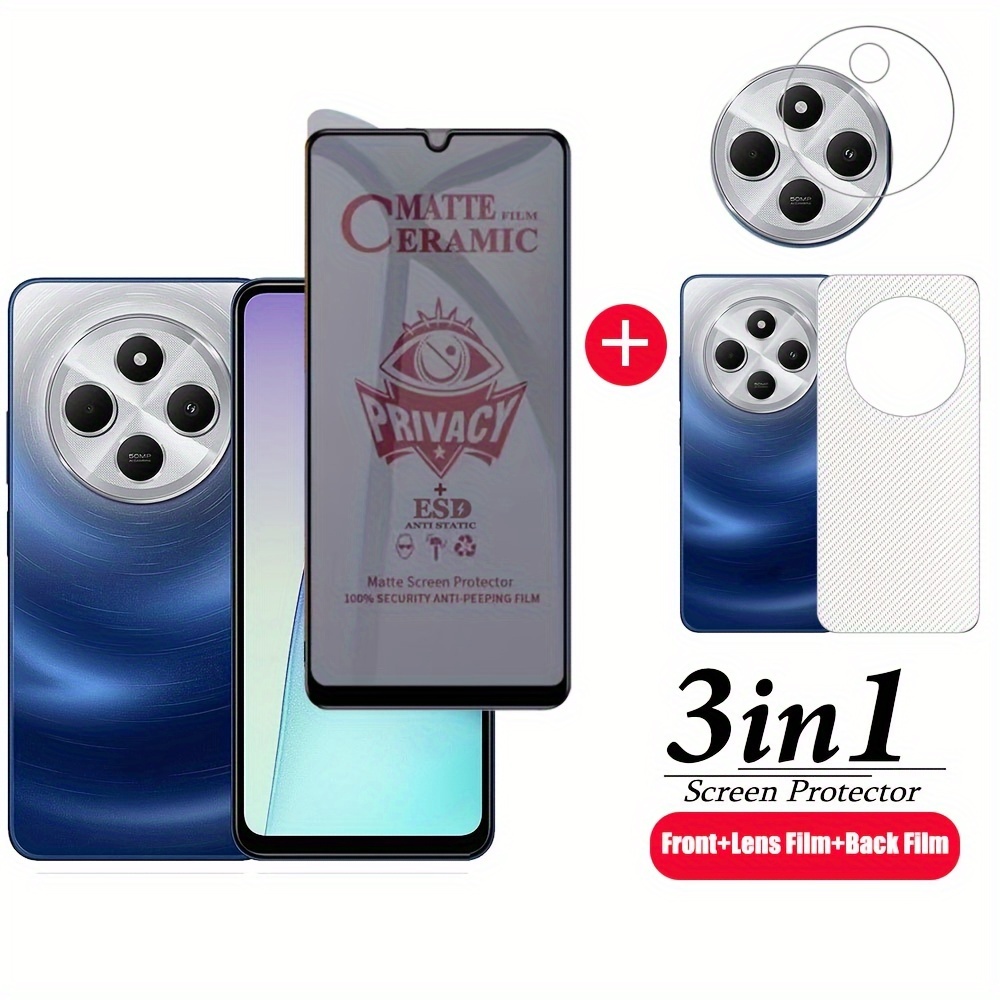 3in1 For 14c Privacy Tempered Glass Soft Film For 14c Screen Protector+lens Film+back Film
3in1 For 14c Privacy Tempered Glass Soft Film For 14c Screen Protector+lens Film+back Film