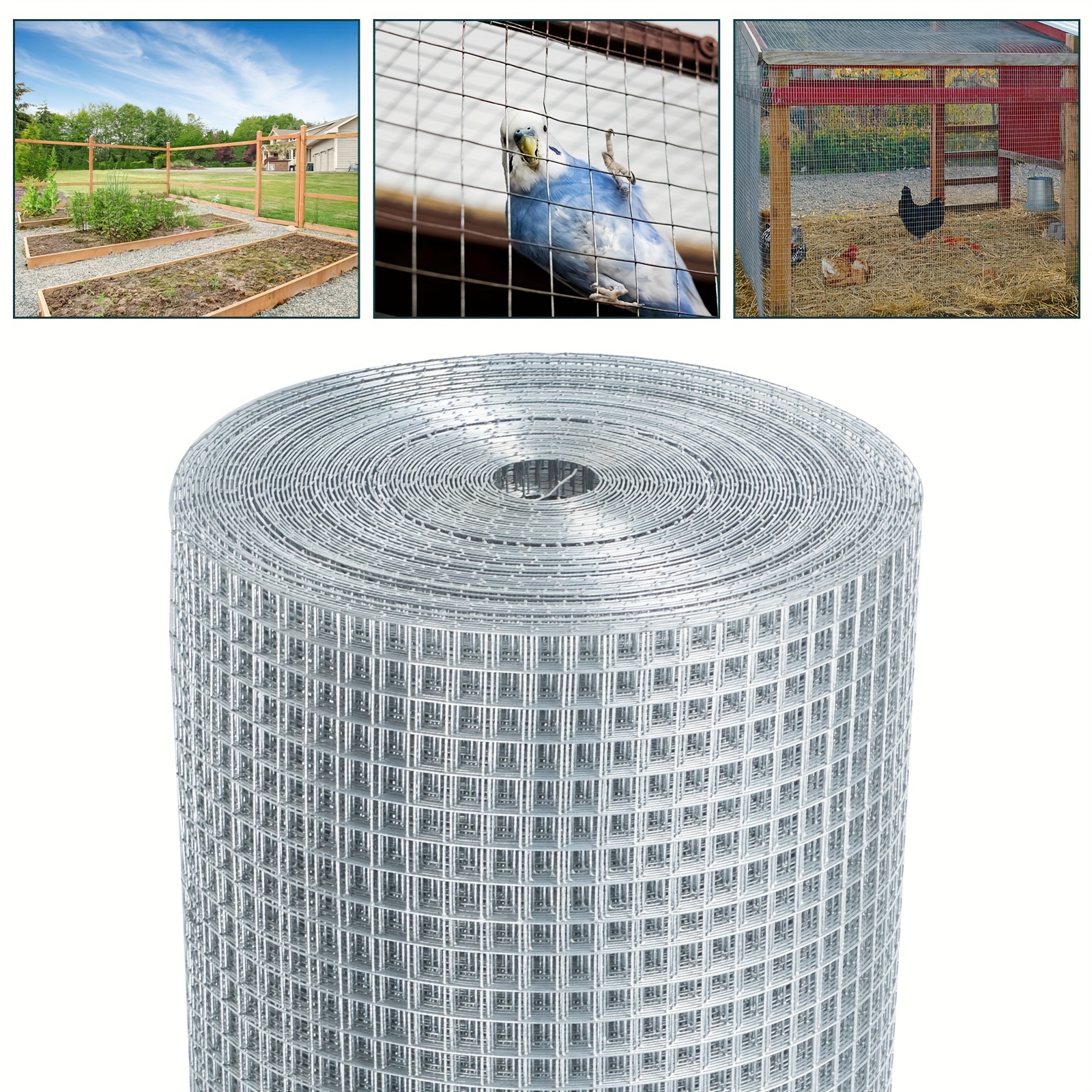 19 Gauge Chicken Wire, 1/2 Inch 48inch×100ft Hardware Cloth Fence, Galvanized Welded Cage Wire Mesh Roll Supports Poultry Netting Cage Fence
19 Gauge Chicken Wire, 1/2 Inch 48inch×100ft Hardware Cloth Fence, Galvanized Welded Cage Wire Mesh Roll Supports Poultry Netting Cage Fence