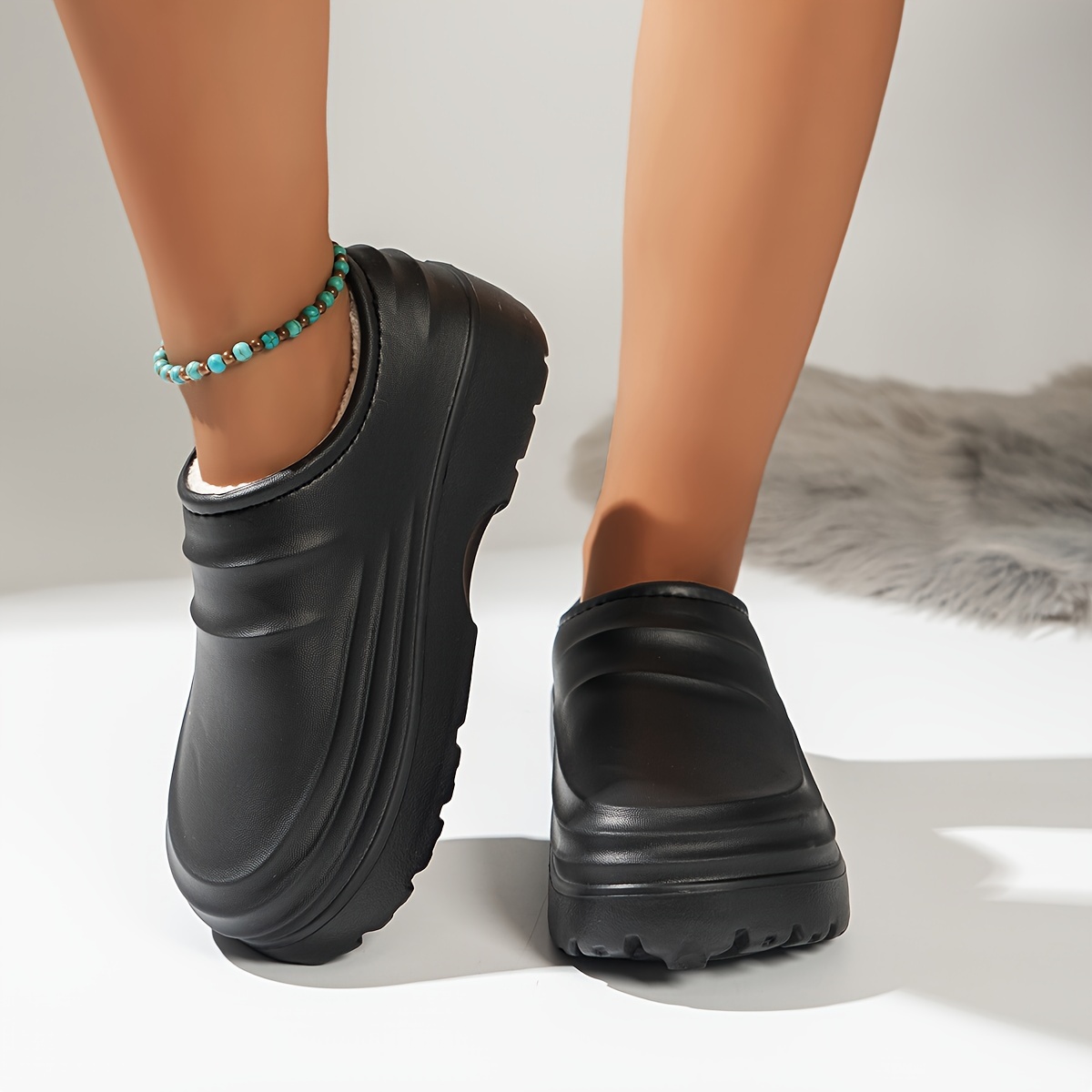Fashion Comfortable Warm Personality Simple Shoes, Versatile Outdoor Vacation Casual Walking Plush Shoes, For Kitchen Platform Work Shoes
Fashion Comfortable Warm Personality Simple Shoes, Versatile Outdoor Vacation Casual Walking Plush Shoes, For Kitchen Platform Work Shoes