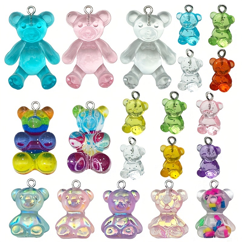 20pcs Transparent Bear Charms Cute Cartoon Bear Pendants For Jewelry Making Diy Handmade Earrings Necklace Key Chain Accessories
20pcs Transparent Bear Charms Cute Cartoon Bear Pendants For Jewelry Making Diy Handmade Earrings Necklace Key Chain Accessories