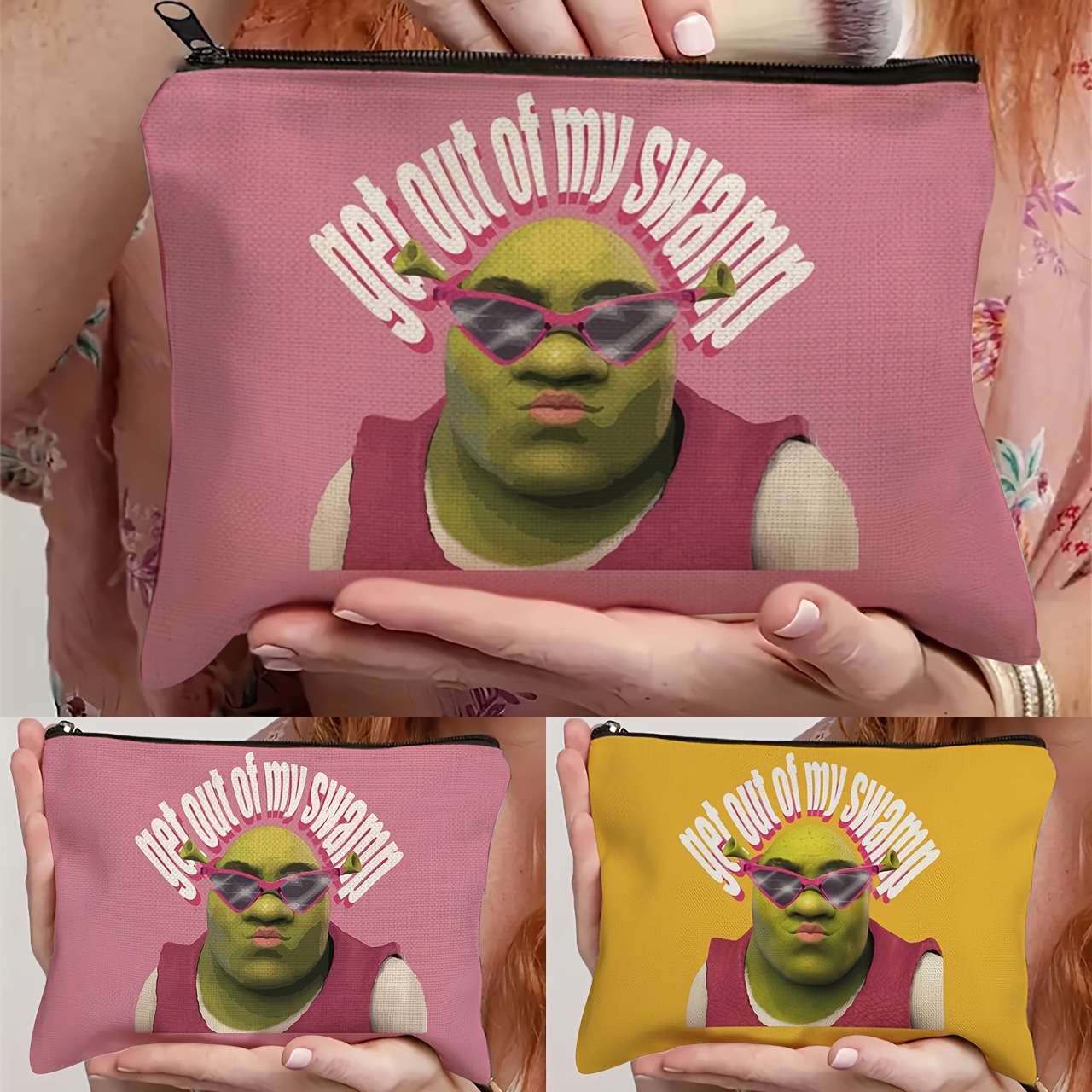 1pc, Cartoon Movie Inspiration Green Character Makeup Bag, Funny Makeup Bag, Gift, Pink Makeup Bag, Lady Friend Girl Daughter Sisters Niece Colleague Birthday Christmas Gift
1pc, Cartoon Movie Inspiration Green Character Makeup Bag, Funny Makeup Bag, Gift, Pink Makeup Bag, Lady Friend Girl Daughter Sisters Niece Colleague Birthday Christmas Gift