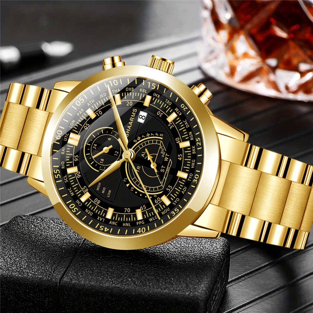 Gold/silver-tone Business Quartz Watch For Women Decorative Subdials, Water Resistant, Perfect Gift For Mother's Day Gifts For Eid
Gold/silver-tone Business Quartz Watch For Women Decorative Subdials, Water Resistant, Perfect Gift For Mother's Day Gifts For Eid