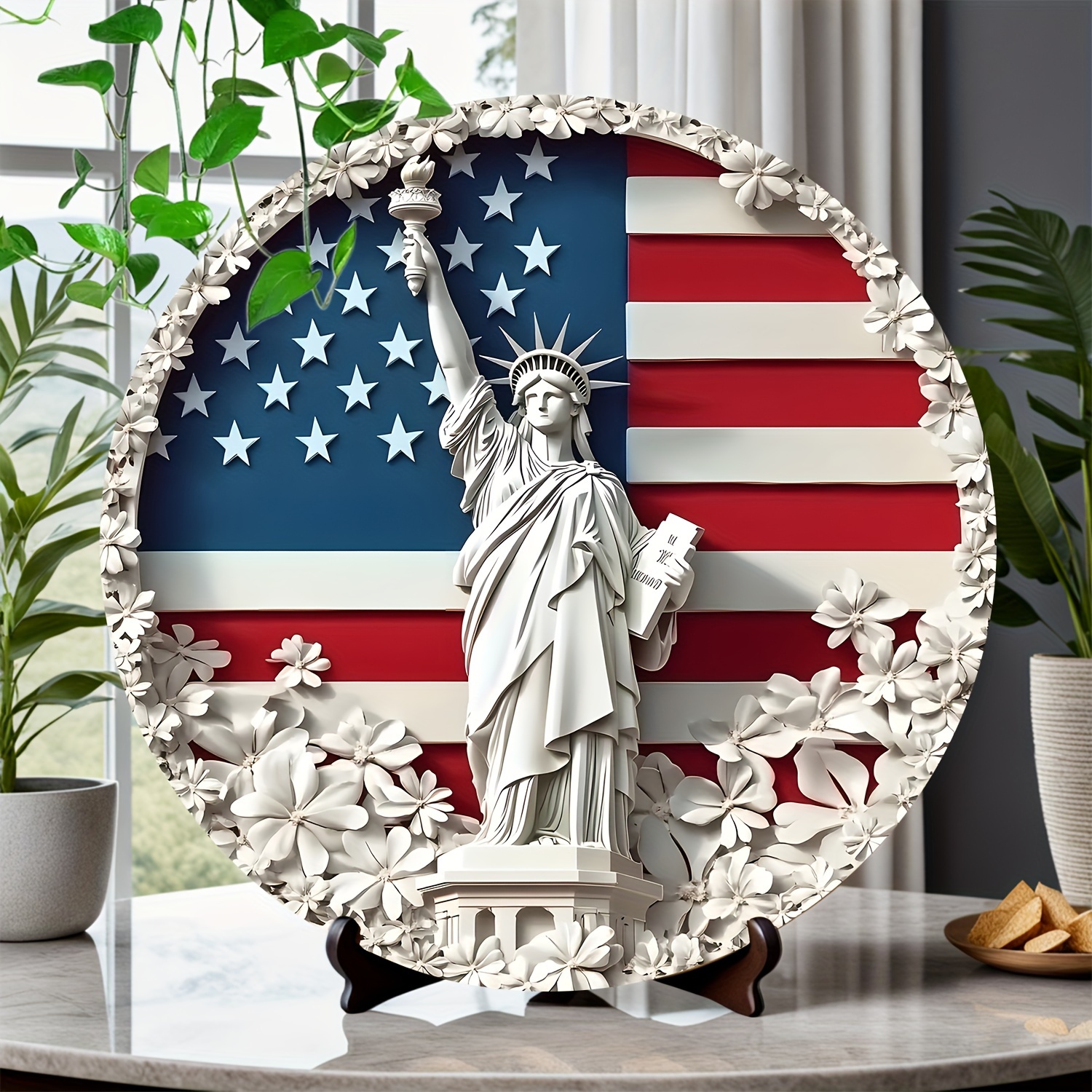 1pc Aluminum Statue Of - 8- Round Metal Patriotic Decor , & , No Needed, For & Decor, Suitable
1pc Aluminum Statue Of - 8- Round Metal Patriotic Decor , & , No Needed, For & Decor, Suitable