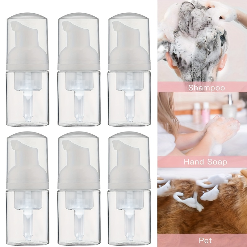4/6/10pcs Plastic Foam Soap Pump Bottles, 30ml/1 Oz, Mini Travel Dispenser For Liquid Soap, Shampoo, Lash Cleanser, Hand Soap, Refillable
4/6/10pcs Plastic Foam Soap Pump Bottles, 30ml/1 Oz, Mini Travel Dispenser For Liquid Soap, Shampoo, Lash Cleanser, Hand Soap, Refillable