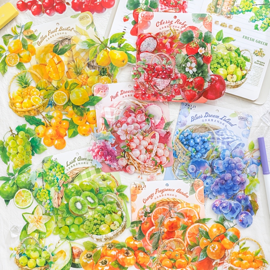 10pcs Series Pet Stickers, Mixed Colors, Leaf Patterns, Reusable Self-adhesive Decals For Scrapbooking & Diy Crafts, Food Theme, Irregular Shape
10pcs Series Pet Stickers, Mixed Colors, Leaf Patterns, Reusable Self-adhesive Decals For Scrapbooking & Diy Crafts, Food Theme, Irregular Shape
