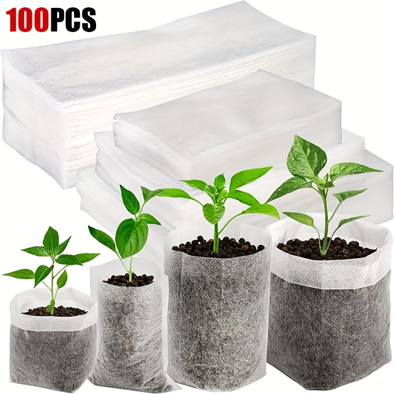 100pcs Biodegradable Planting Bags - Breathable & Water-permeable Non-woven Fabric Grow Sacks For Seedlings, Flowers & Vegetables - Ideal For Gardens, Farms &
100pcs Biodegradable Planting Bags - Breathable & Water-permeable Non-woven Fabric Grow Sacks For Seedlings, Flowers & Vegetables - Ideal For Gardens, Farms &
