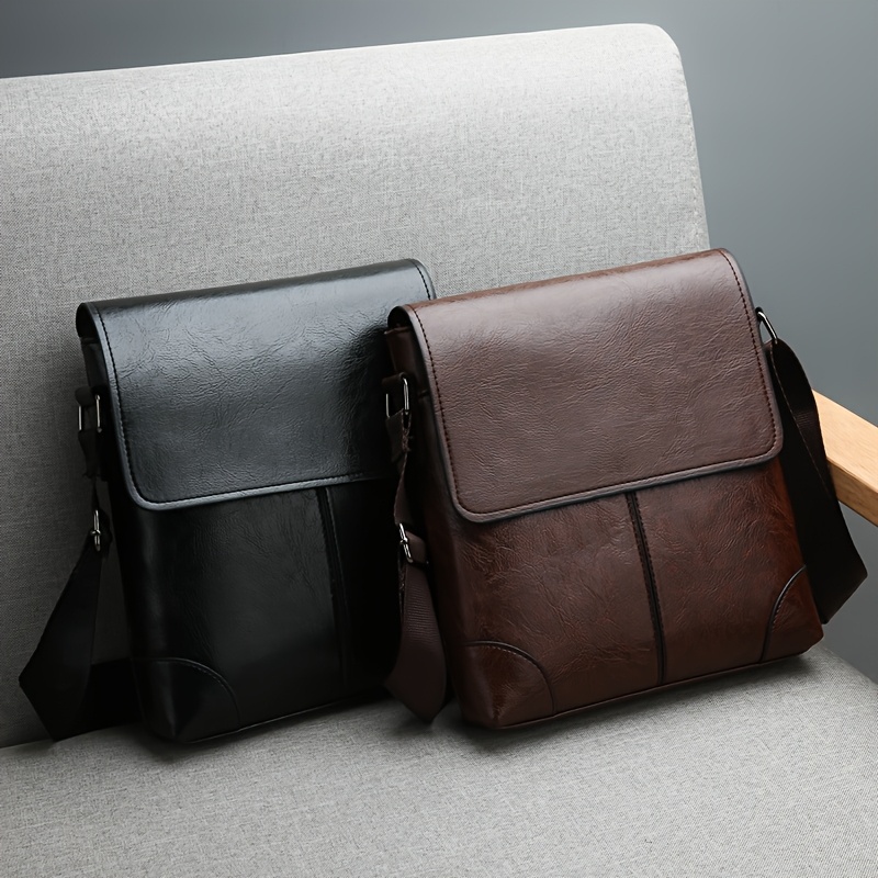 1pc Men's Casual Leather Shoulder Bag, Adjustable Strap Crossbody Business Trendy Korean Style Messenger Bag For
1pc Men's Casual Leather Shoulder Bag, Adjustable Strap Crossbody Business Trendy Korean Style Messenger Bag For