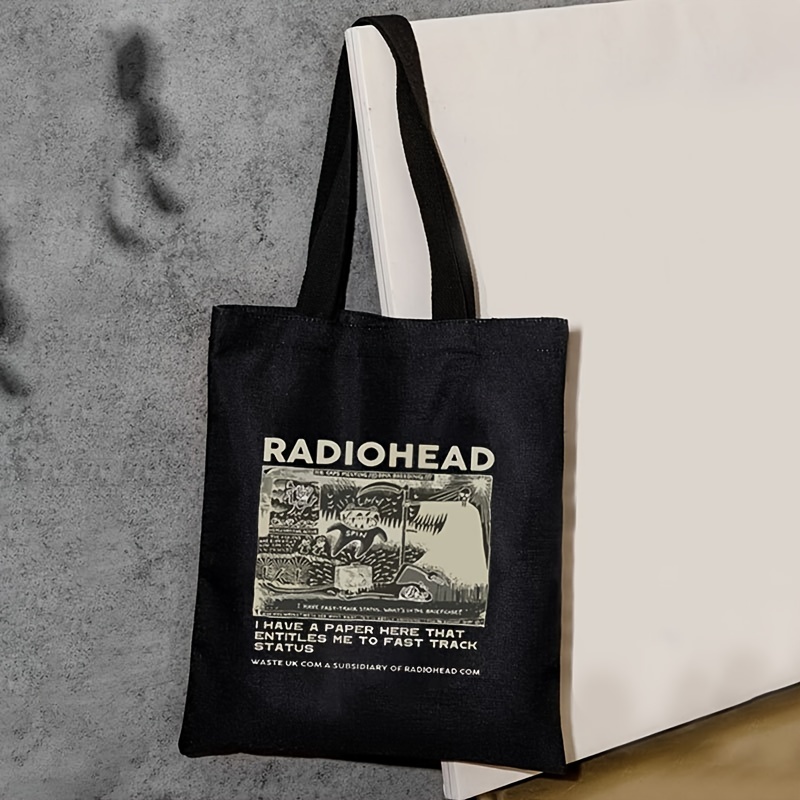 Black Canvas Tote Bag, Letter Print, Stylish Casual Unisex, Large Capacity, Shopping Essential, Stationery Storage Handbag 
Black Canvas Tote Bag, Letter Print, Stylish Casual Unisex, Large Capacity, Shopping Essential, Stationery Storage Handbag