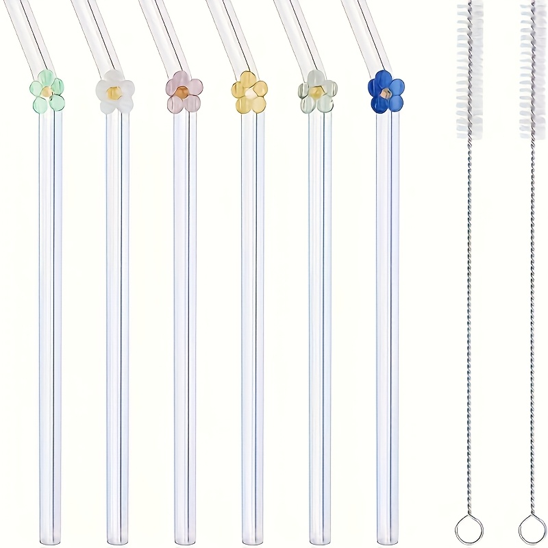 6 Pièces, Paille, En Verre Réutilisables Avec 2 Brosses de Nettoyage, En Verre À Fleurs Colorées, Paille Incassable, Réutilisables Lavables Au Lave-vaisselle Pour , , Jus, Thés
6 Pièces, Paille, En Verre Réutilisables Avec 2 Brosses de Nettoyage, En Verre À Fleurs Colorées, Paille Incassable, Réutilisables Lavables Au Lave-vaisselle Pour , , Jus, Thés