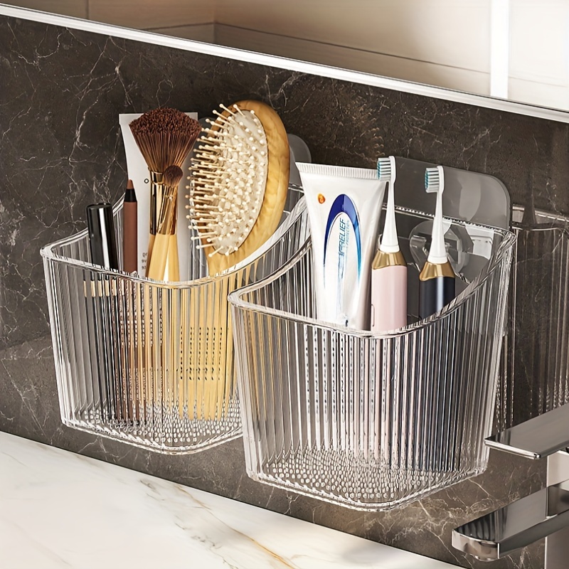 1pc Versatile Wall-mounted Storage Box, Refrigerator Side Door Storage Box, Bathroom Cosmetics Storage Basket, Clear Makeup Organizer
1pc Versatile Wall-mounted Storage Box, Refrigerator Side Door Storage Box, Bathroom Cosmetics Storage Basket, Clear Makeup Organizer