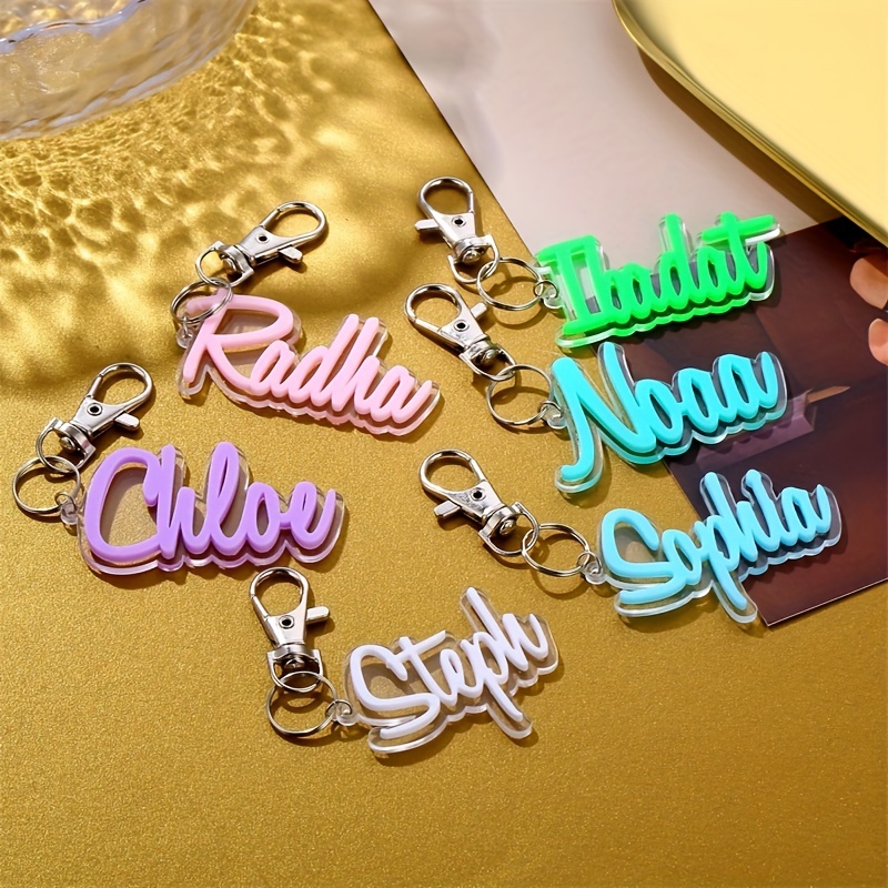 Custom Acrylic Keychain With Name - Fashionable Vertical Pendant For Men, Perfect Boyfriend Birthday Gift
Custom Acrylic Keychain With Name - Fashionable Vertical Pendant For Men, Perfect Boyfriend Birthday Gift