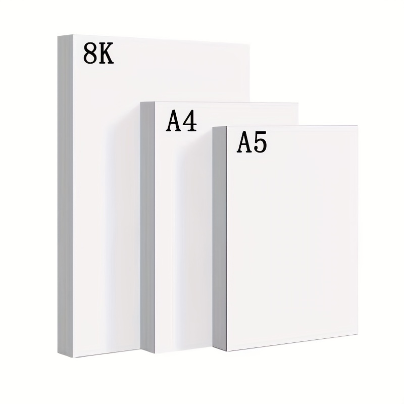 8k, A4, A5 Marker Paper, Hand Painting Paper, Drawing Paper, Animation Design White Cardboard, 120g/m², 160g/m² 2 Thicknesses, 20 Sheets Per Pack
8k, A4, A5 Marker Paper, Hand Painting Paper, Drawing Paper, Animation Design White Cardboard, 120g/m², 160g/m² 2 Thicknesses, 20 Sheets Per Pack