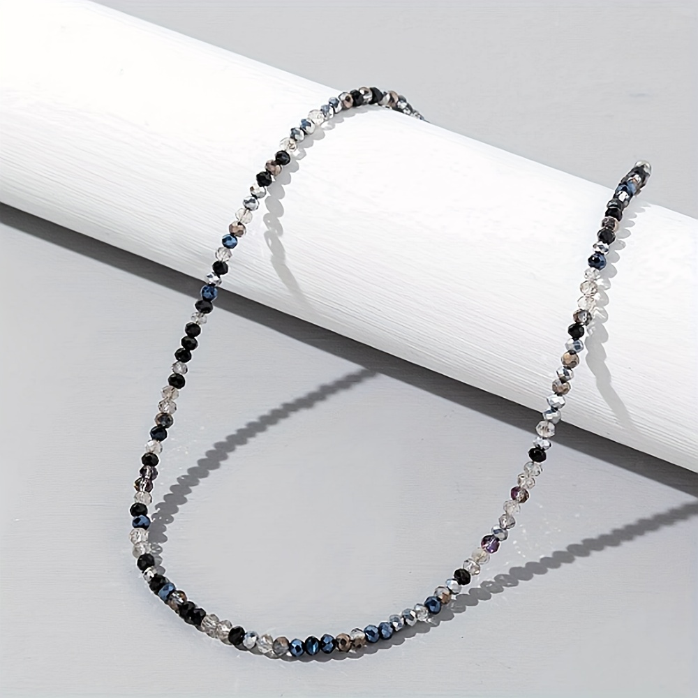 1pc Mixed Color Beads Beaded Necklace Bohemian Vacation Style Artificial Synthetic Crystal Necklace Summer Accessories
1pc Mixed Color Beads Beaded Necklace Bohemian Vacation Style Artificial Synthetic Crystal Necklace Summer Accessories
