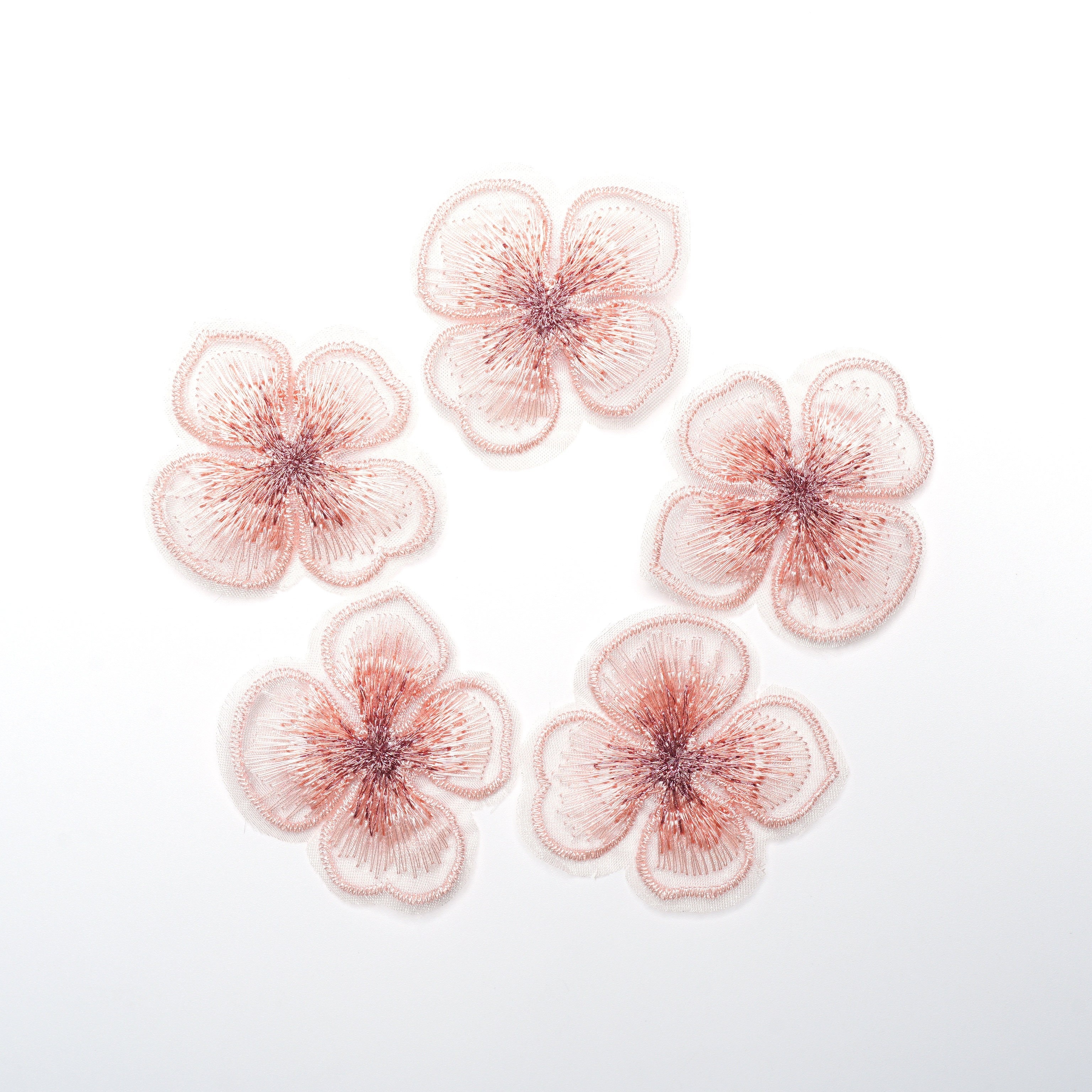5pcs 4 Petal Flower Embroidery Lace No Back Glue Patch Stickers, Clothes Bag Headwear Decoration, Patch Stickers
5pcs 4 Petal Flower Embroidery Lace No Back Glue Patch Stickers, Clothes Bag Headwear Decoration, Patch Stickers