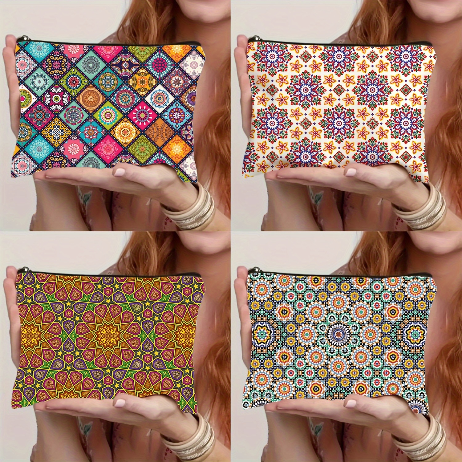 1pc, Bohemian Vintage Pattern Cosmetic Bag, Waterproof Linen Double-sided Print, Multifunctional Zippered Makeup Organizer Pouch, Trendy Clutch For Storage, Ideal Gift For Birthday And Friends
1pc, Bohemian Vintage Pattern Cosmetic Bag, Waterproof Linen Double-sided Print, Multifunctional Zippered Makeup Organizer Pouch, Trendy Clutch For Storage, Ideal Gift For Birthday And Friends