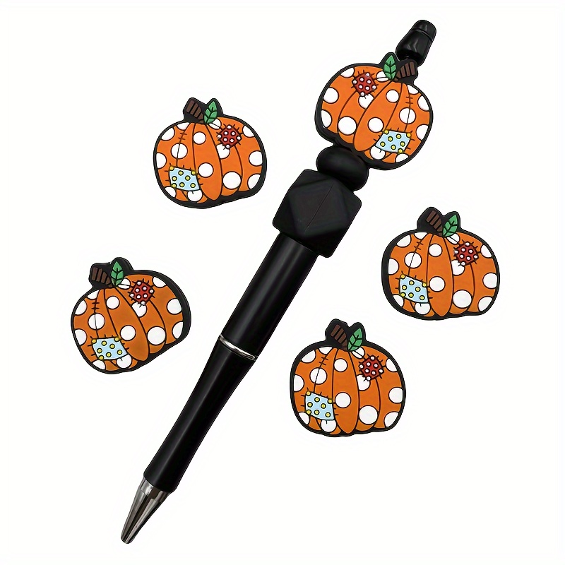 6pcs Halloween Silicone Beads Assortment For Diy Jewelry Making, Pumpkin Beads For Pen Decoration & Keychain Accessories, Craft Supplies
6pcs Halloween Silicone Beads Assortment For Diy Jewelry Making, Pumpkin Beads For Pen Decoration & Keychain Accessories, Craft Supplies