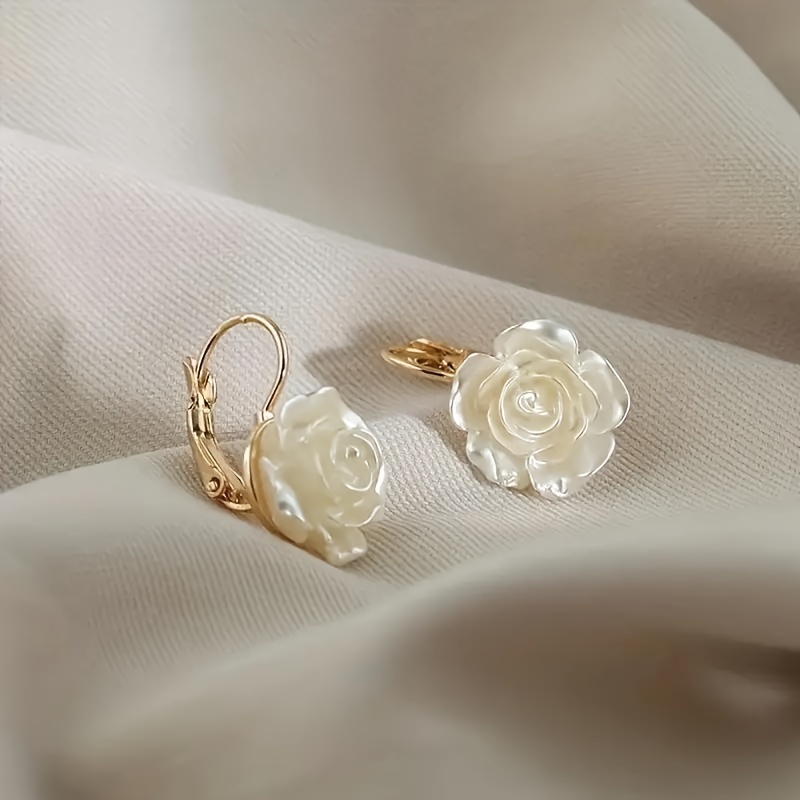 Elegant White Flower Hoop Earrings - Luxury Copper, Parties & Gifts, Wear, Elegant Style, , Flowers Theme
Elegant White Flower Hoop Earrings - Luxury Copper, Parties & Gifts, Wear, Elegant Style, , Flowers Theme
