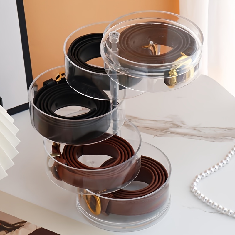 Rotating Multi-layer Belt Organizer - Transparent Jewelry Display Box For Belts, Necklaces & Accessories
Rotating Multi-layer Belt Organizer - Transparent Jewelry Display Box For Belts, Necklaces & Accessories