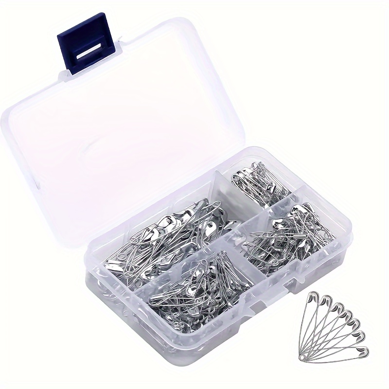 250pcs Household Safety Pins, 4 Different Sizes Of , Silvery Size Safety Pins In Bulk, Rust-proof, Sharp Safety Pins For Clothes And Sewing
250pcs Household Safety Pins, 4 Different Sizes Of , Silvery Size Safety Pins In Bulk, Rust-proof, Sharp Safety Pins For Clothes And Sewing