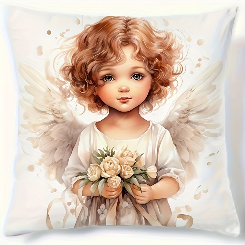 1pc Vintage Angel Girl Single Sided Print Short Plush Home Decoration Holiday Decoration Car Ornament Throw Pillow Cover (without Pillow Core)
1pc Vintage Angel Girl Single Sided Print Short Plush Home Decoration Holiday Decoration Car Ornament Throw Pillow Cover (without Pillow Core)