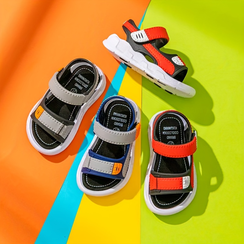 Trendy Comfortable Open Toe Sandals For Boys, Breathable Non-slip Sandals For Water Beach Activities
Trendy Comfortable Open Toe Sandals For Boys, Breathable Non-slip Sandals For Water Beach Activities
