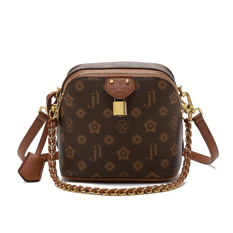 Vintage Print Style Mini Crossbody Bag, Summer 2024 Edition Shell-shaped Small Square Tote Bag With Chain Shoulder Strap
Vintage Print Style Mini Crossbody Bag, Summer 2024 Edition Shell-shaped Small Square Tote Bag With Chain Shoulder Strap