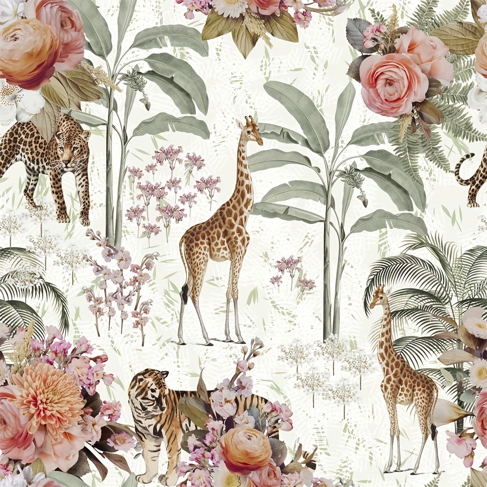 1pc, 17.7*118in, Self Adhesive Wallpaper, Vintage Floral Wallpaper, Jungle Animal Peel And Stick Wallpaper, Boho Removable Wallpaper, Contact Paper For Cabinet Living Room Bathroom Kitchen Home Decor
1pc, 17.7*118in, Self Adhesive Wallpaper, Vintage Floral Wallpaper, Jungle Animal Peel And Stick Wallpaper, Boho Removable Wallpaper, Contact Paper For Cabinet Living Room Bathroom Kitchen Home Decor