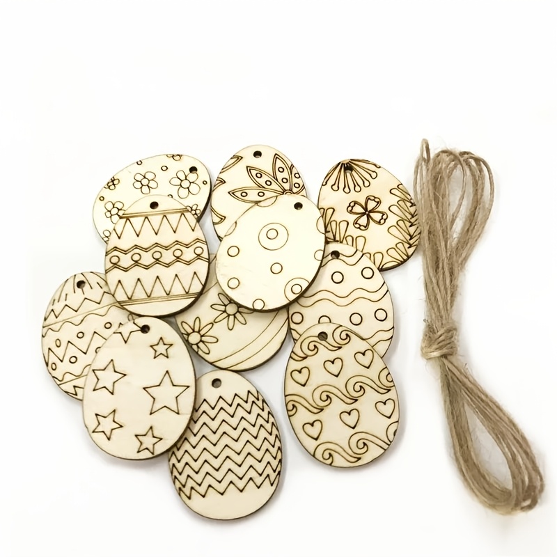25pcs Easter Wooden Eggs Ornaments, Manufactured Wood Hanging Pendants, Diy Craft Tags For Universal Holiday Decor, No Electricity Or Feathers Required
25pcs Easter Wooden Eggs Ornaments, Manufactured Wood Hanging Pendants, Diy Craft Tags For Universal Holiday Decor, No Electricity Or Feathers Required