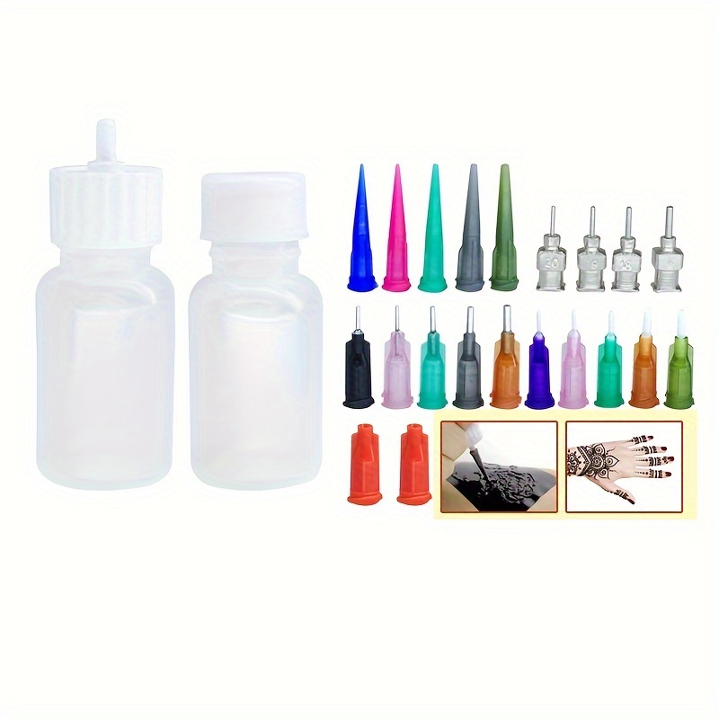 2-bottle Henna Kit Applicator - 19 Nozzles, Drawing Tool For Women And Men, Handy Paste Making Tool
2-bottle Henna Kit Applicator - 19 Nozzles, Drawing Tool For Women And Men, Handy Paste Making Tool