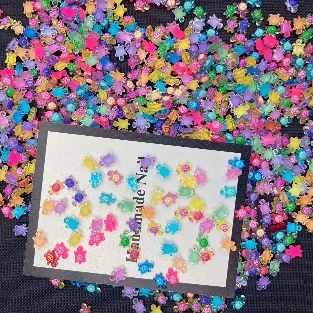 50/100pcs Cartoon Turtle Resin Pendants, Diy Nail Art, Crafts, Mini Phone Case Decor - Unfragranced Nail Art Charms
50/100pcs Cartoon Turtle Resin Pendants, Diy Nail Art, Crafts, Mini Phone Case Decor - Unfragranced Nail Art Charms