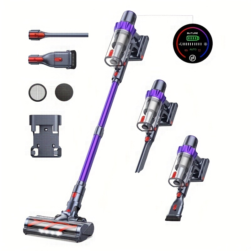 Buture Cleaners 55mins 450w 38kpa With Touch Display Powerful Lightweight Vacuum Cleaner For Carpets Floors Pet Hair Home
Buture Cleaners 55mins 450w 38kpa With Touch Display Powerful Lightweight Vacuum Cleaner For Carpets Floors Pet Hair Home