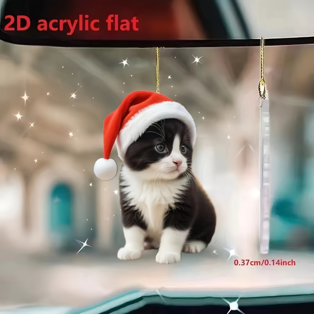 1pc2d. Acrylic Christmas Car Mirror Decoration Pendant, Backpack Keychain Decoration Pendant, Party Decoration Supplies
1pc2d. Acrylic Christmas Car Mirror Decoration Pendant, Backpack Keychain Decoration Pendant, Party Decoration Supplies