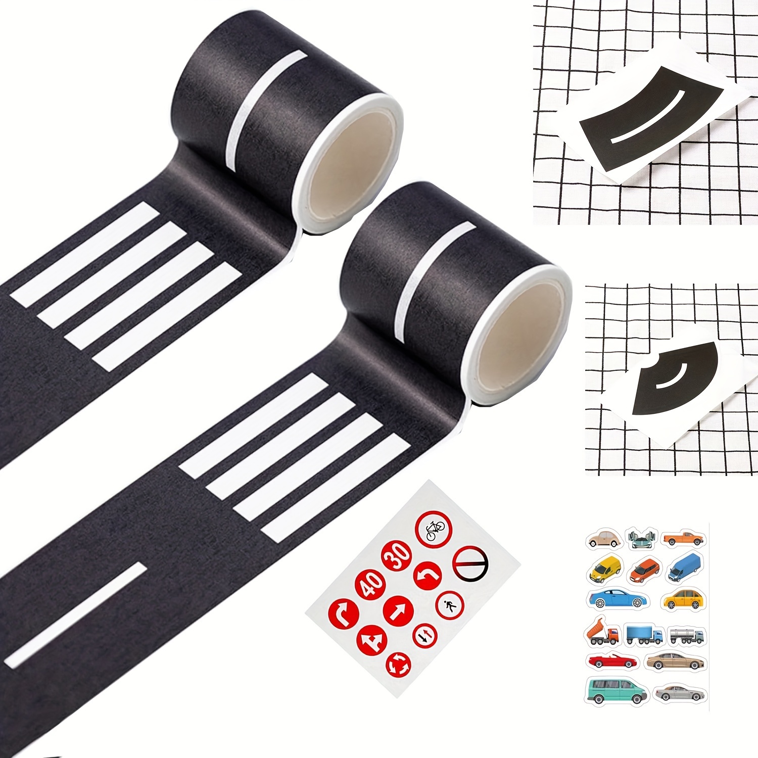 A Set Of 6 Diy Traffic Sign Kits, Car Sticker Road Decals, Reusable, Cartoon, , Matte , Plastic Surface, Pre-adhesive.
A Set Of 6 Diy Traffic Sign Kits, Car Sticker Road Decals, Reusable, Cartoon, , Matte , Plastic Surface, Pre-adhesive.