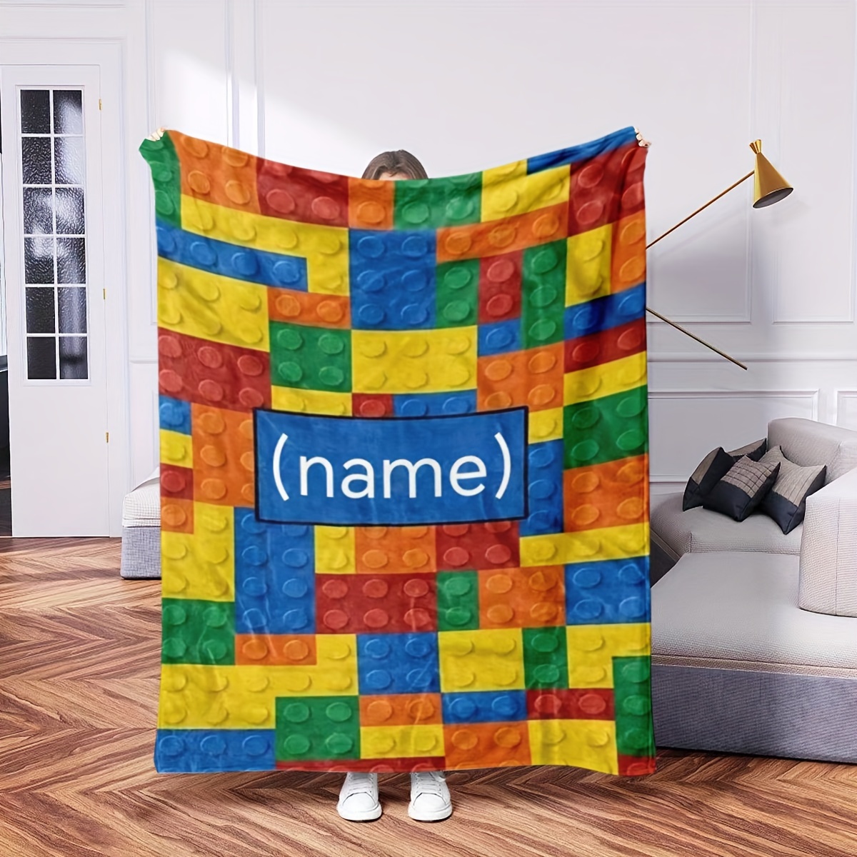 Personalized Building Blocks Blanket - Custom Name, Perfect Gift For Enthusiasts, Soft Flannel Throw For Couch, Bed, - Ideal , Family,
Personalized Building Blocks Blanket - Custom Name, Perfect Gift For Enthusiasts, Soft Flannel Throw For Couch, Bed, - Ideal , Family,