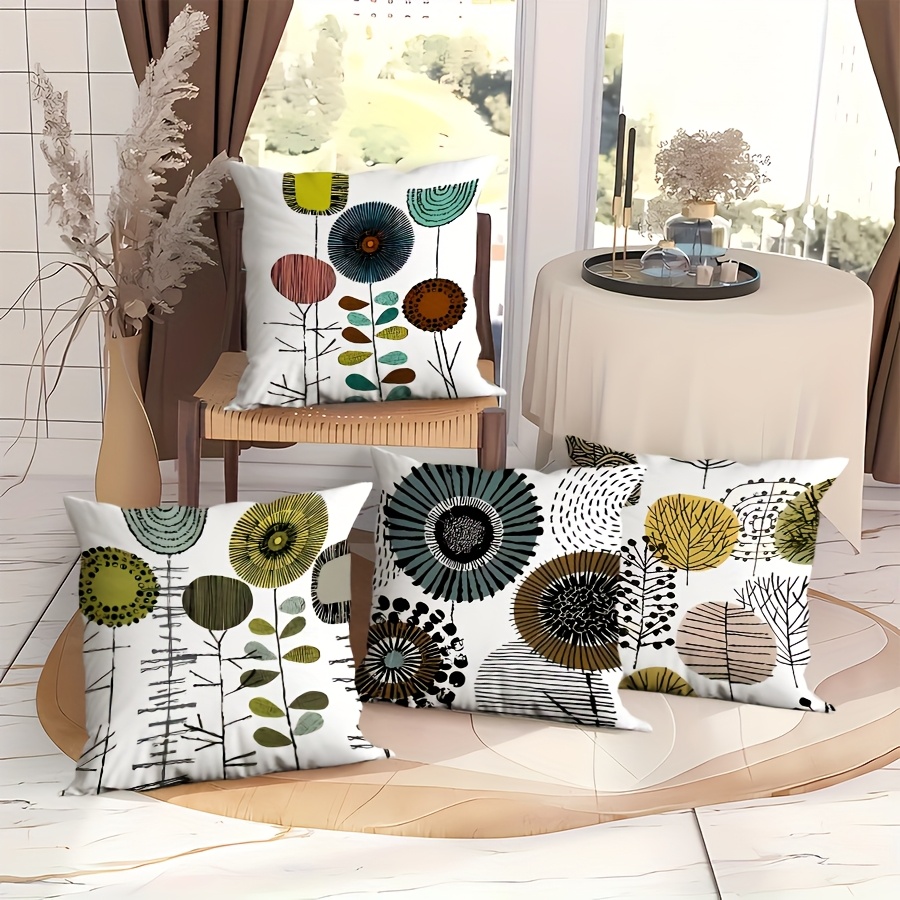 4pcs Taie d'Oreiller Abstraite Simple et Polyvalente pour Printemps et Été, Fleur, Herbe et Arbre, Impression en Velours, Convient pour Canapé Intérieur, Chambre, Décoration de , Bureau, Noyau
4pcs Taie d'Oreiller Abstraite Simple et Polyvalente pour Printemps et Été, Fleur, Herbe et Arbre, Impression en Velours, Convient pour Canapé Intérieur, Chambre, Décoration de , Bureau, Noyau