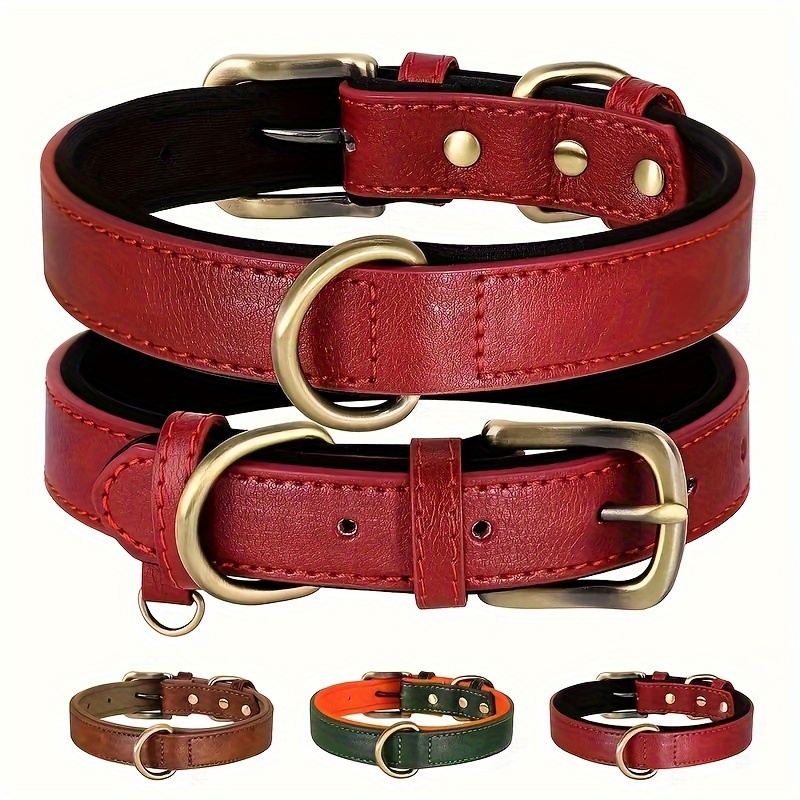 Soft And Durable Leather Dog Collar, Adjustable Dog Neck Strap With Alloy Buckle For Small Medium And Large Sized Dogs
Soft And Durable Leather Dog Collar, Adjustable Dog Neck Strap With Alloy Buckle For Small Medium And Large Sized Dogs