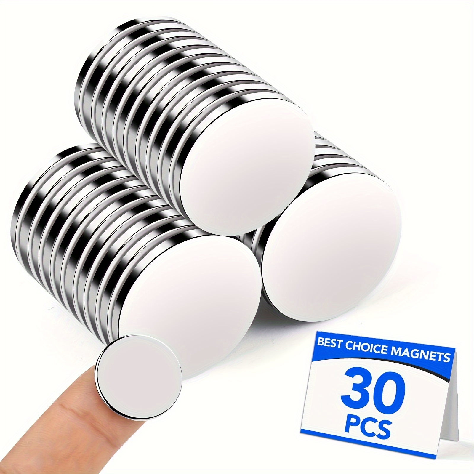 30pcs 20x2mm Neodymium Magnets, D20*2mm Round Fridge Magnets, Neodymium Magnets, Whiteboard Magnet, Suitable For Office, Fridge, Kitchen
30pcs 20x2mm Neodymium Magnets, D20*2mm Round Fridge Magnets, Neodymium Magnets, Whiteboard Magnet, Suitable For Office, Fridge, Kitchen