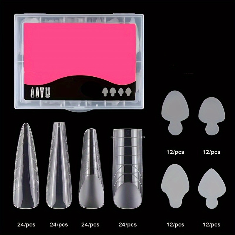 96pcs Nail Dual Forms For French Nails, Dual Nail Forms Molds Acrylic Nail Tips, 48pcs Duet System Dual Forms Sticker Silicone Reusable Pads, For Manicure Extension
96pcs Nail Dual Forms For French Nails, Dual Nail Forms Molds Acrylic Nail Tips, 48pcs Duet System Dual Forms Sticker Silicone Reusable Pads, For Manicure Extension