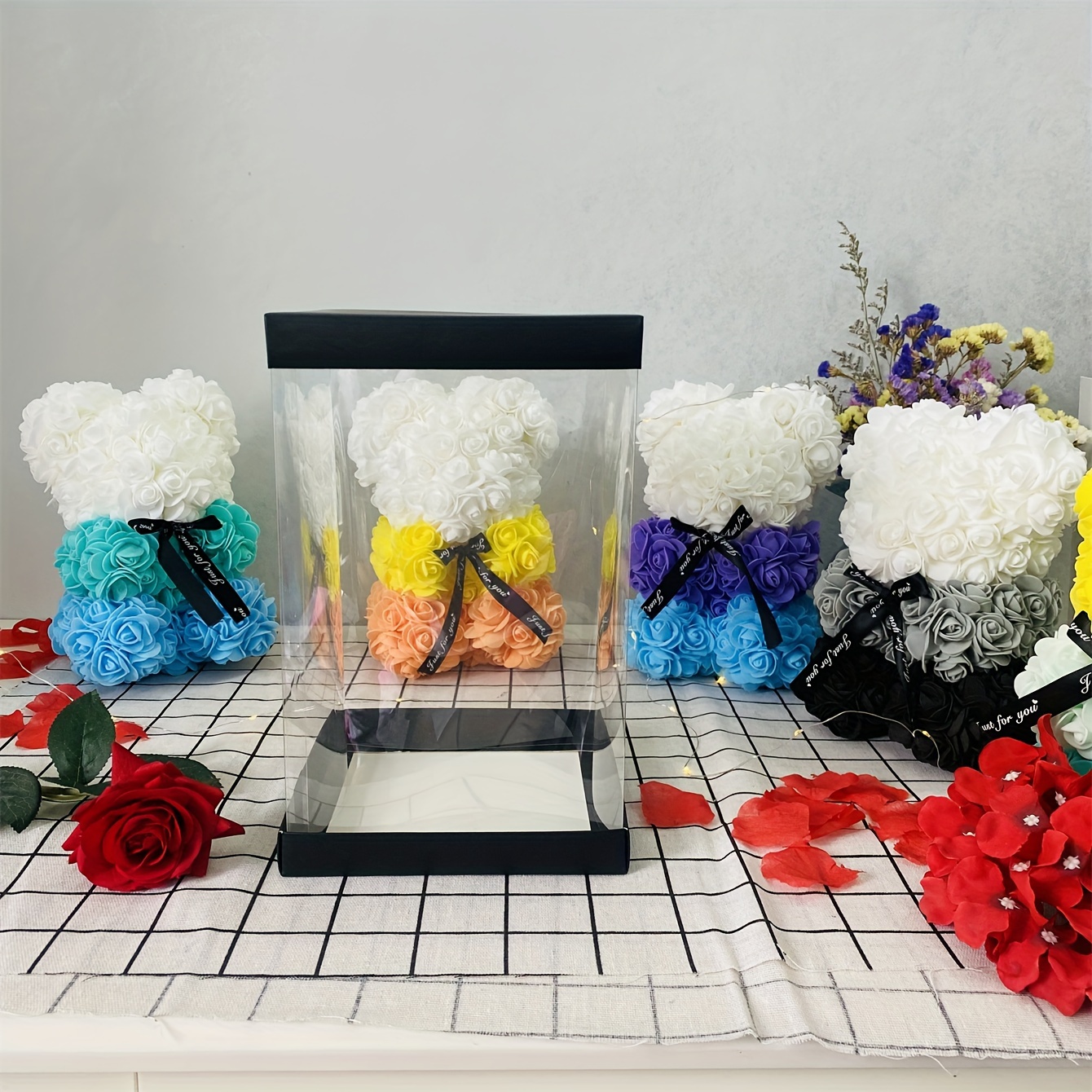 1/2/3/5 Set Of Flower Bear Gift Box (without Bear) Suitable For 25cm Flower Bear Only Gift Box Day Valentine's Day Anniversary Birthday Gift Bear Decoration Gift Box
1/2/3/5 Set Of Flower Bear Gift Box (without Bear) Suitable For 25cm Flower Bear Only Gift Box Day Valentine's Day Anniversary Birthday Gift Bear Decoration Gift Box
