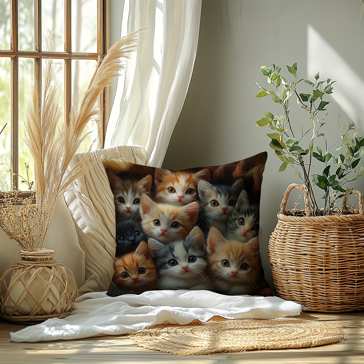 1pc 2d -sided 17.7x17.7 , , Zippered, Washable Cushion For , Decor, Decor, Contemporary
1pc 2d -sided 17.7x17.7 , , Zippered, Washable Cushion For , Decor, Decor, Contemporary