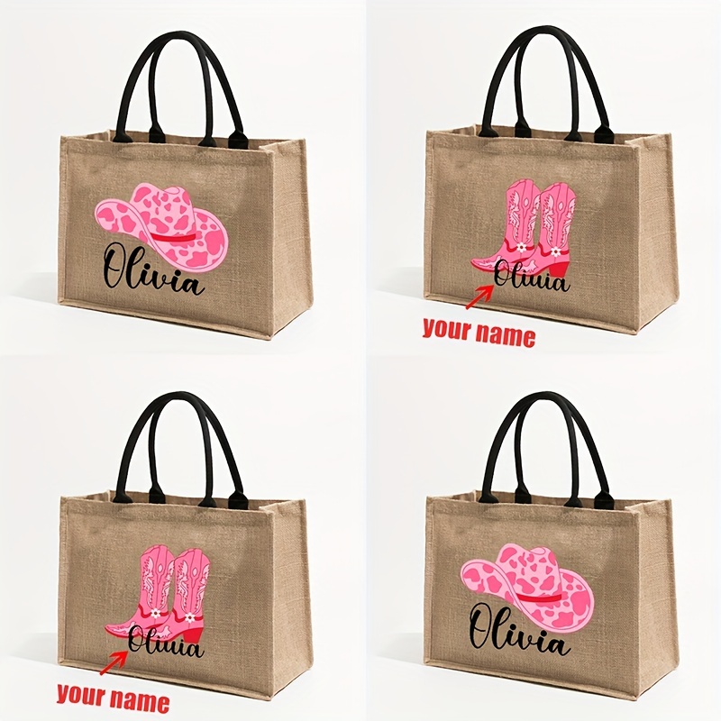 Are Slight Color Due To Normal Manufacturing Processes, Not Defects. 1pc Custom Cowgirl Name Bachelorette Pattern Shipping Large Personalized Canvas Beach Bag Tote Bag For Women Gift
Are Slight Color Due To Normal Manufacturing Processes, Not Defects. 1pc Custom Cowgirl Name Bachelorette Pattern Shipping Large Personalized Canvas Beach Bag Tote Bag For Women Gift