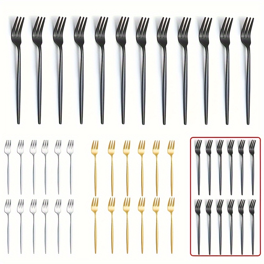 12pcs Stainless Steel Fruit Fork, Salad Fork, Dessert Fork, Party Buffet Ice Cream Fork, Food Fork Sandwich Fork Cake Fork, Kitchen Supplies, Oktoberfest Halloween Christmas
12pcs Stainless Steel Fruit Fork, Salad Fork, Dessert Fork, Party Buffet Ice Cream Fork, Food Fork Sandwich Fork Cake Fork, Kitchen Supplies, Oktoberfest Halloween Christmas